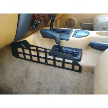 Jeep Cherokee XJ middle console Molle panels.