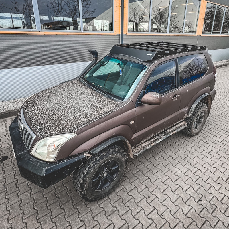 Aluminiowy bagażnik dachowy Toyota Land Cruiser 125 3D